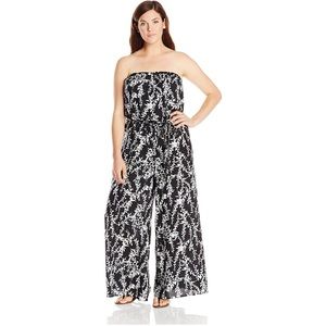 🍊MSK Floral Black and White Jumpsuit - MEDIUM